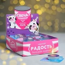 Шоубокс свечей с печатью