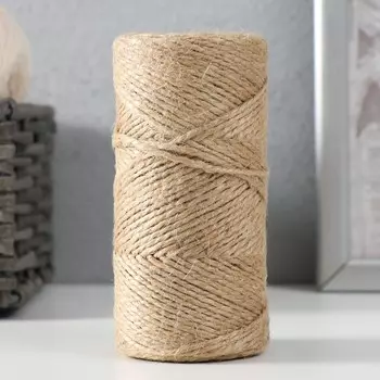 Шпагат крученый джутовый 1.8мм.100м