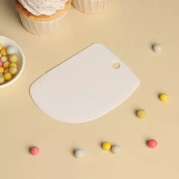 Шпатель кондитерский доляна, 12,58,5 см, цвет белый