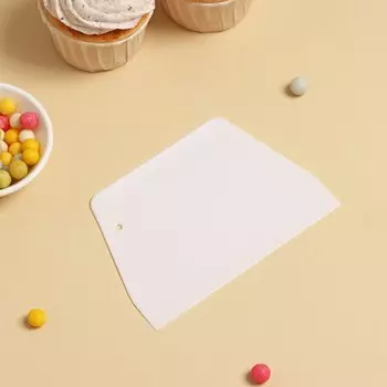 Шпатель кондитерский прямой доляна, 138,8 см, цвет белый