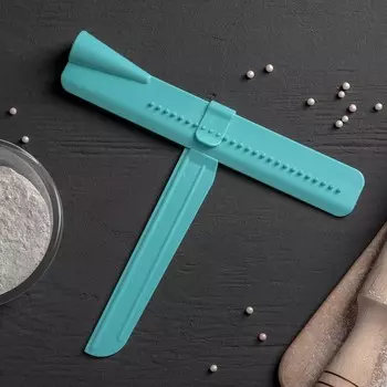 Шпатель кондитерский угловой доляна, 2 части, 23,54,72,6 см