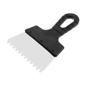 Шпатель зубчатый лом, 150 мм, зуб 6 мм, нержавеющая сталь