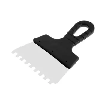 Шпатель зубчатый лом, 150 мм, зуб 8 мм, нержавеющая сталь