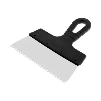 Шпатель зубчатый лом, 200 мм, зуб 4 мм, нержавеющая сталь