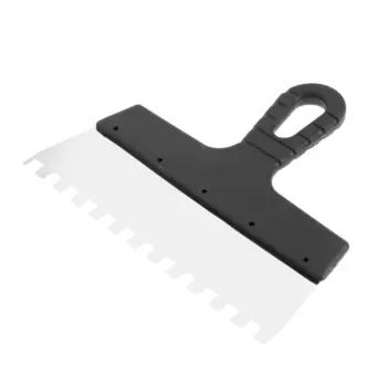 Шпатель зубчатый лом, 250 мм, зуб 10 мм, нержавеющая сталь