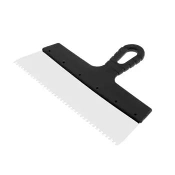 Шпатель зубчатый лом, 300 мм, зуб 4 мм, нержавеющая сталь