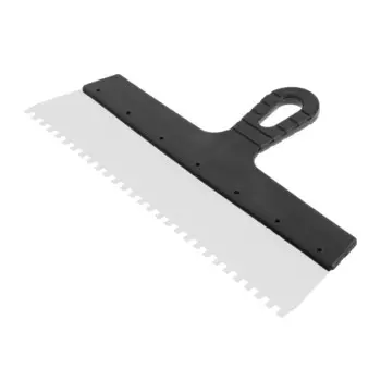 Шпатель зубчатый лом, 350 мм, зуб 6 мм, нержавеющая сталь