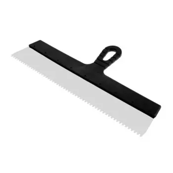 Шпатель зубчатый лом, 450 мм, зуб 4 мм, нержавеющая сталь