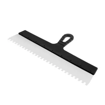 Шпатель зубчатый лом, 450 мм, зуб 8 мм, нержавеющая сталь