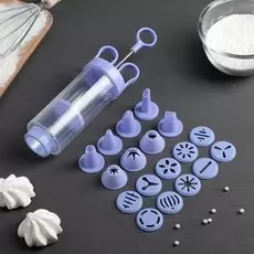 Шприц кондитерский доляна, 18 насадок, 236.56 см