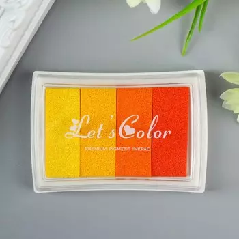 Штемпельная подушка 4 цвета