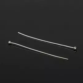 Штифт с шариком см-1103-11, 4 см, 50 г (набор ±557 шт.), цвет серебро