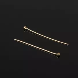 Штифт с шариком см-1103-13, 3 см, 50 г (набор ± 708 шт.), цвет золото