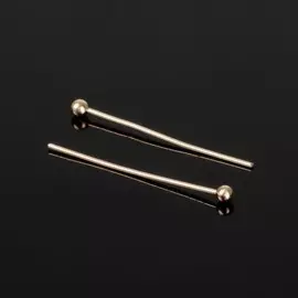 Штифт с шариком см-1103-14, 2 см, 50 г (± 310 шт.), цвет золото