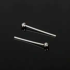 Штифт с шариком см-1103-16, 1.5 см, 50 г, (±1043 шт.), цвет серебро