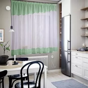 Штора для кухни Инес олива