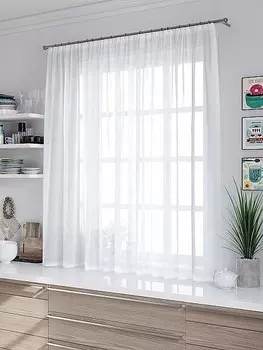 Штора для кухни Лайма белый