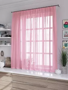 Штора для кухни Лайма розовый