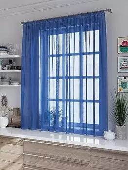 Штора для кухни Лайма синий