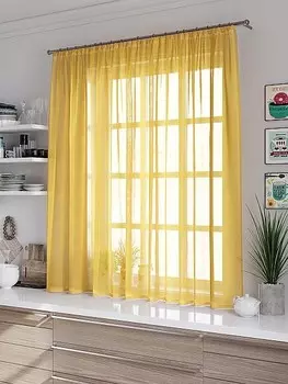 Штора для кухни Лайма золото