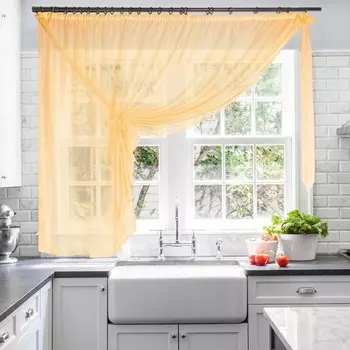 Штора для кухни Лейла золото