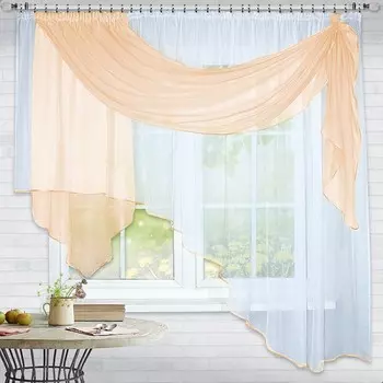 Штора для кухни Муза персик