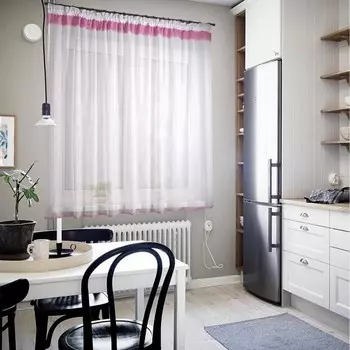 Штора для кухни Неон бордо