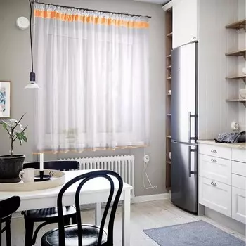Штора для кухни Неон оранжевый