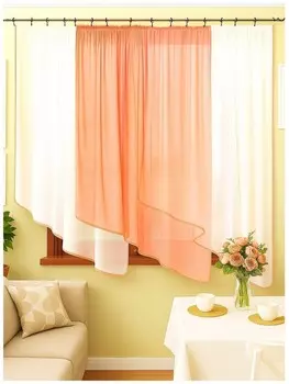 Штора для кухни Одиссея персик