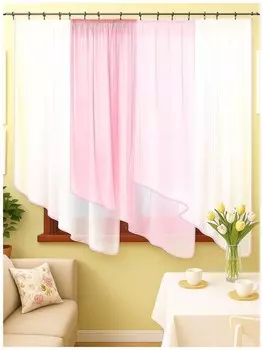 Штора для кухни Одиссея розовый