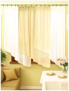 Штора для кухни Одиссея шампань