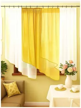 Штора для кухни Одиссея золотой