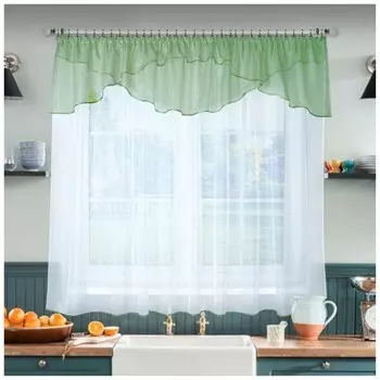 Штора для кухни Соблазн олива