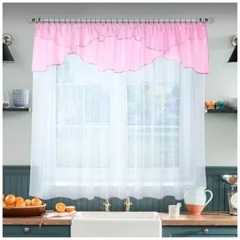 Штора для кухни Соблазн розовый