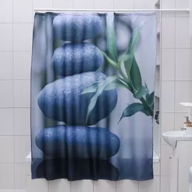 Штора для ванной комнаты доляна