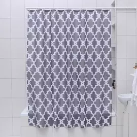 Штора для ванной комнаты доляна