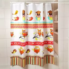 Штора для ванной комнаты доляна