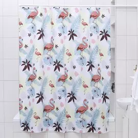 Штора для ванной комнаты доляна