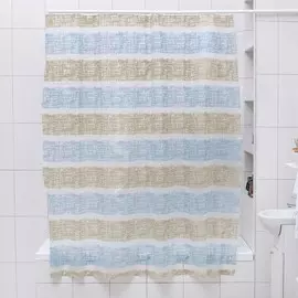 Штора для ванной комнаты доляна