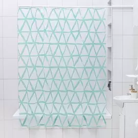 Штора для ванной комнаты доляна