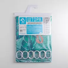 Штора для ванной комнаты доляна