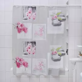 Штора для ванной комнаты доляна