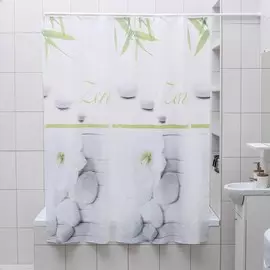 Штора для ванной комнаты доляна