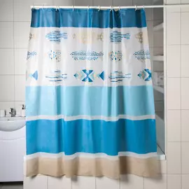 Штора для ванной комнаты доляна