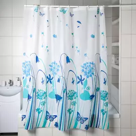 Штора для ванной комнаты доляна