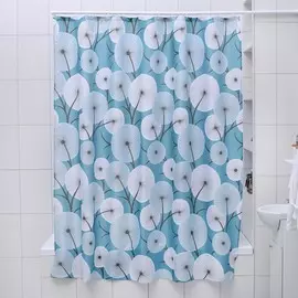 Штора для ванной комнаты доляна