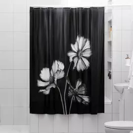 Штора для ванной комнаты доляна