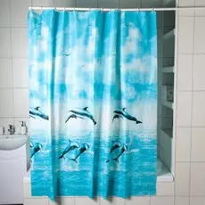 Штора для ванной комнаты доляна