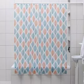 Штора для ванной комнаты доляна