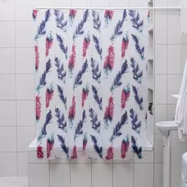 Штора для ванной комнаты доляна